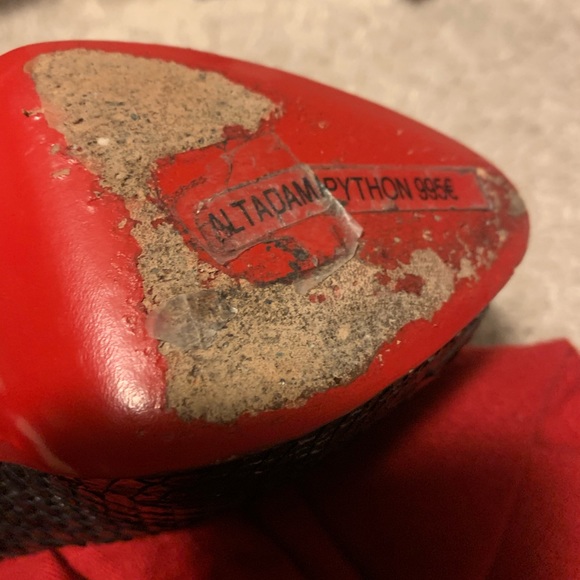 Christian Louboutin Python Peep-Toe Pumps 39 - Picture 7 of 7